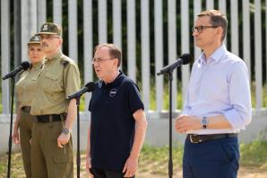 Zakończenie budowy fizycznej części zapory na granicy polsko-białoruskiej – wydarzenie z udziałem kierownictwa MSWiA
